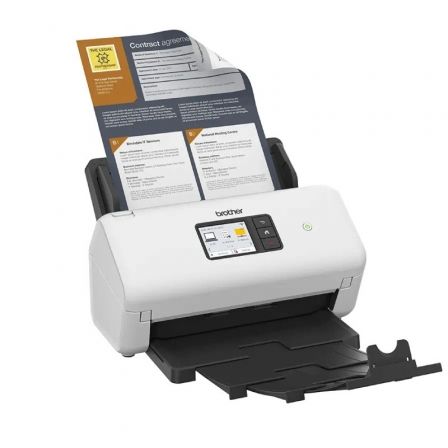 Brother ADS-4500W Escáner Documental con ADF, 70 ipm, WiFi y LAN